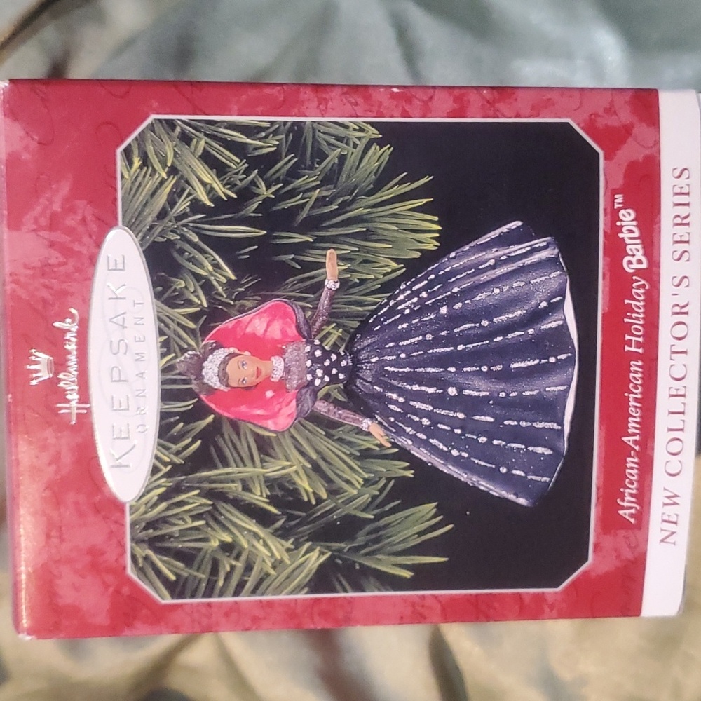 African American Barbie keepsake ornament